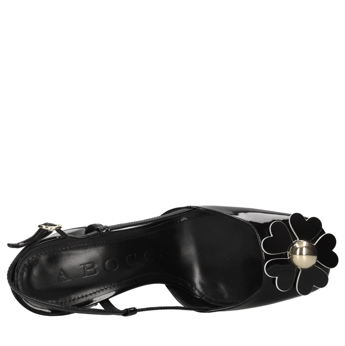 Décolléte slingback in vernice 
