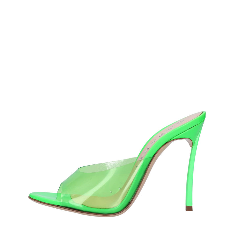 Mules in vernice e plexi 