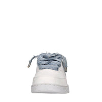 Sneakers in ecopelle e tessuto 