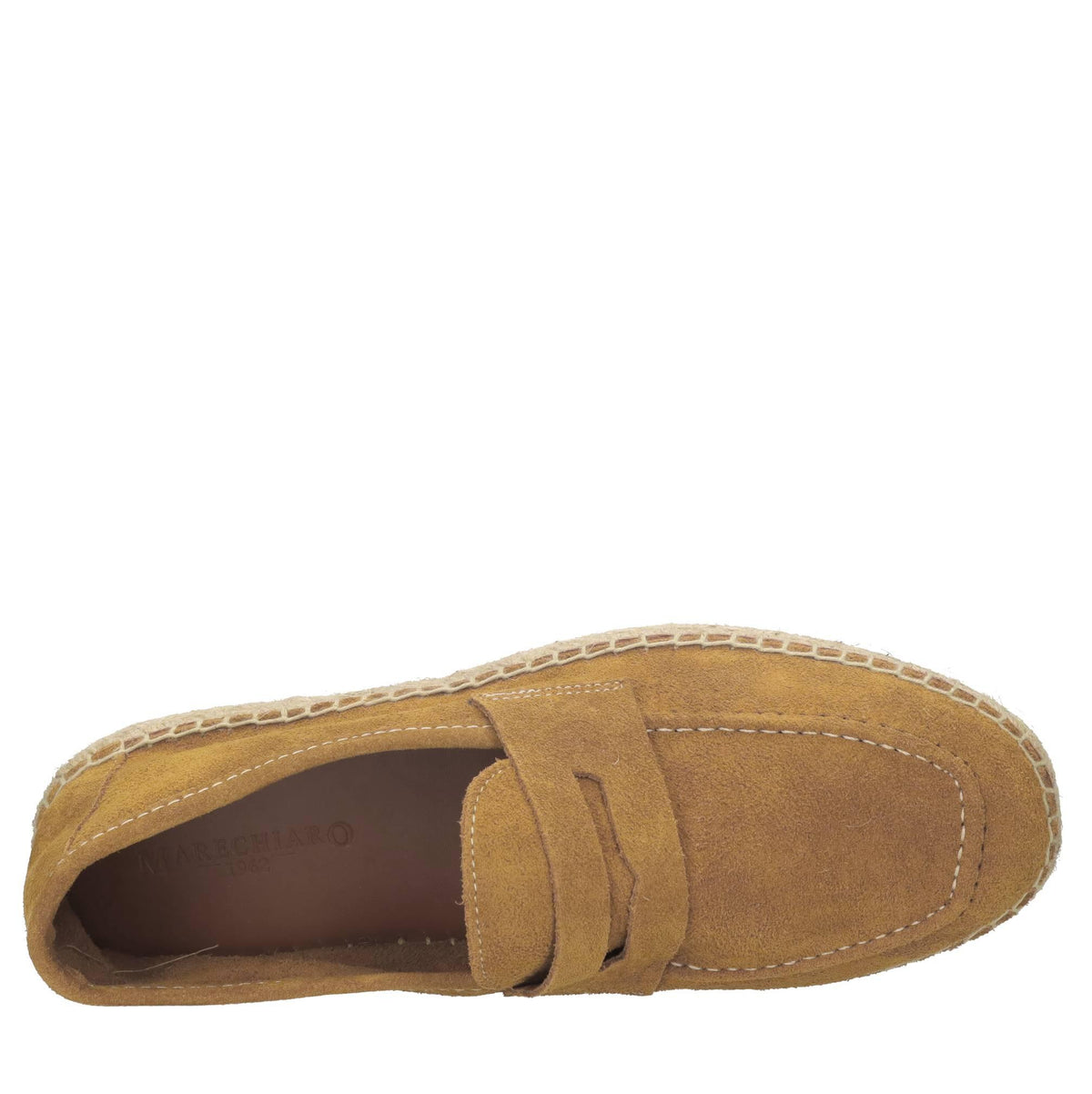 Mocassini espadrillas in camoscio e rafìa 