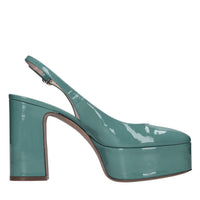 Décolleté slingback in pelle 