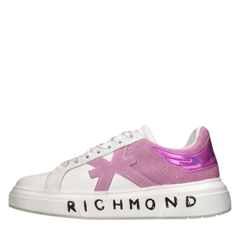 Sneakers in pelle e strass 
