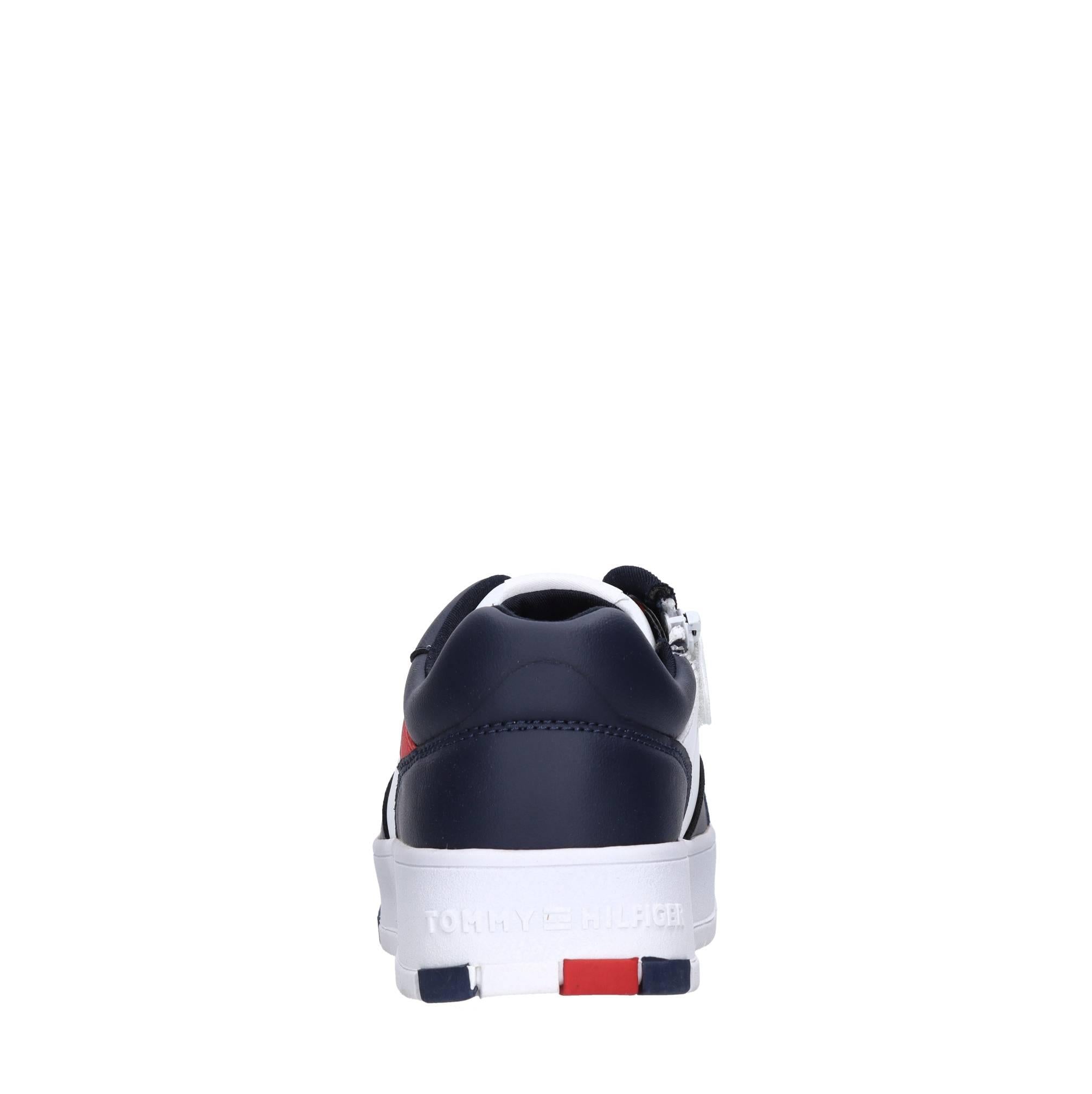 Sneakers in ecopelle e tessuto 