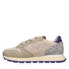 SUN68 Sneakers Ally Winter in camoscio, tessuto ed ecopelliccia