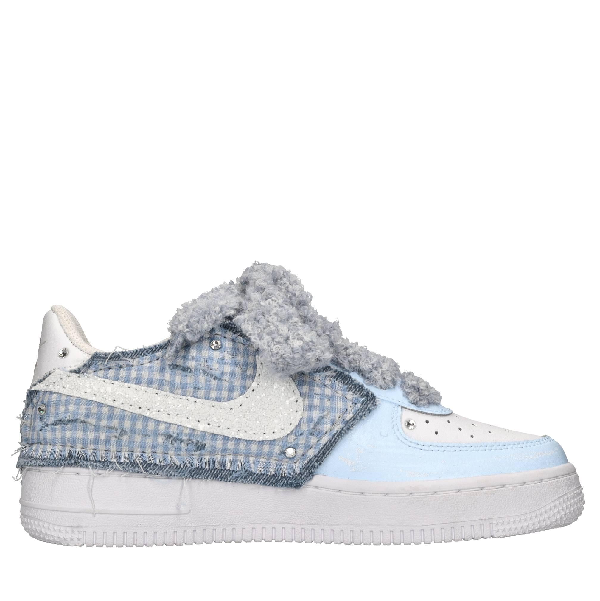 Sneakers Air Force 1 in pelle e tessuto 