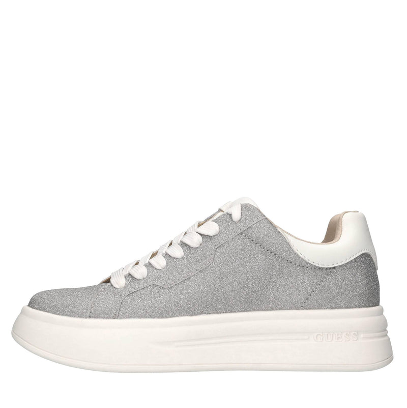 Sneakers in pelle e microglitter 