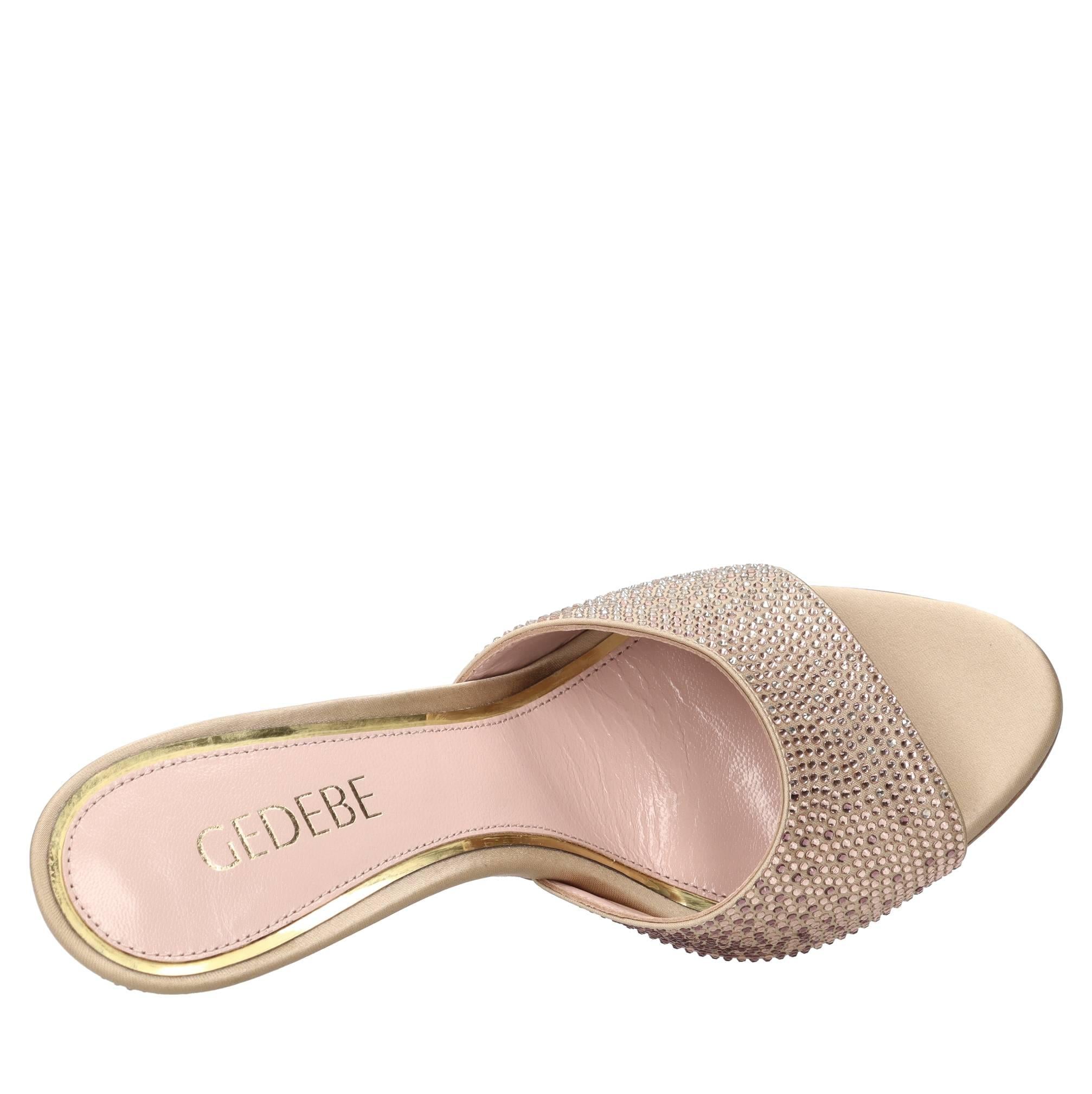Mules modello GIGI in raso e pelle 
