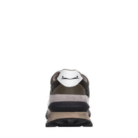Sneakers in camoscio pelle e tessuto 