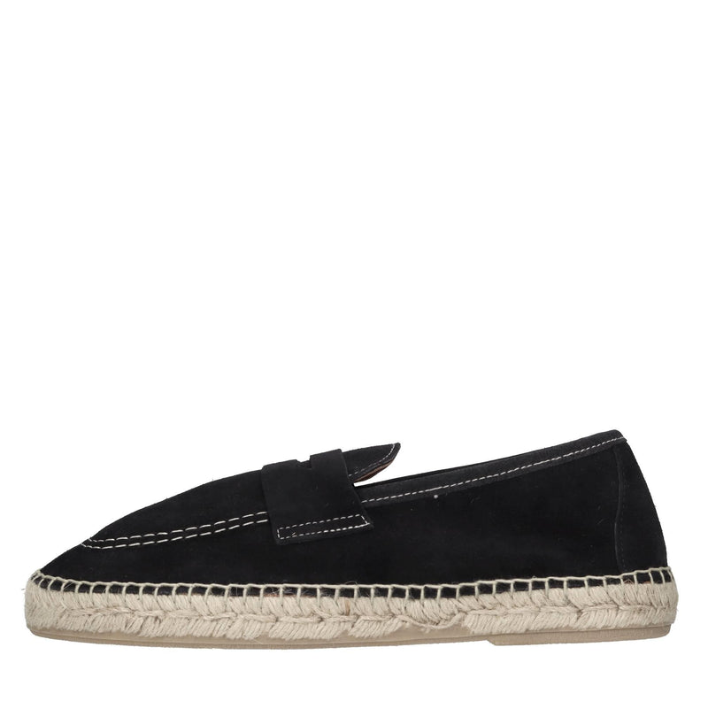 Mocassini espadrillas in camoscio 