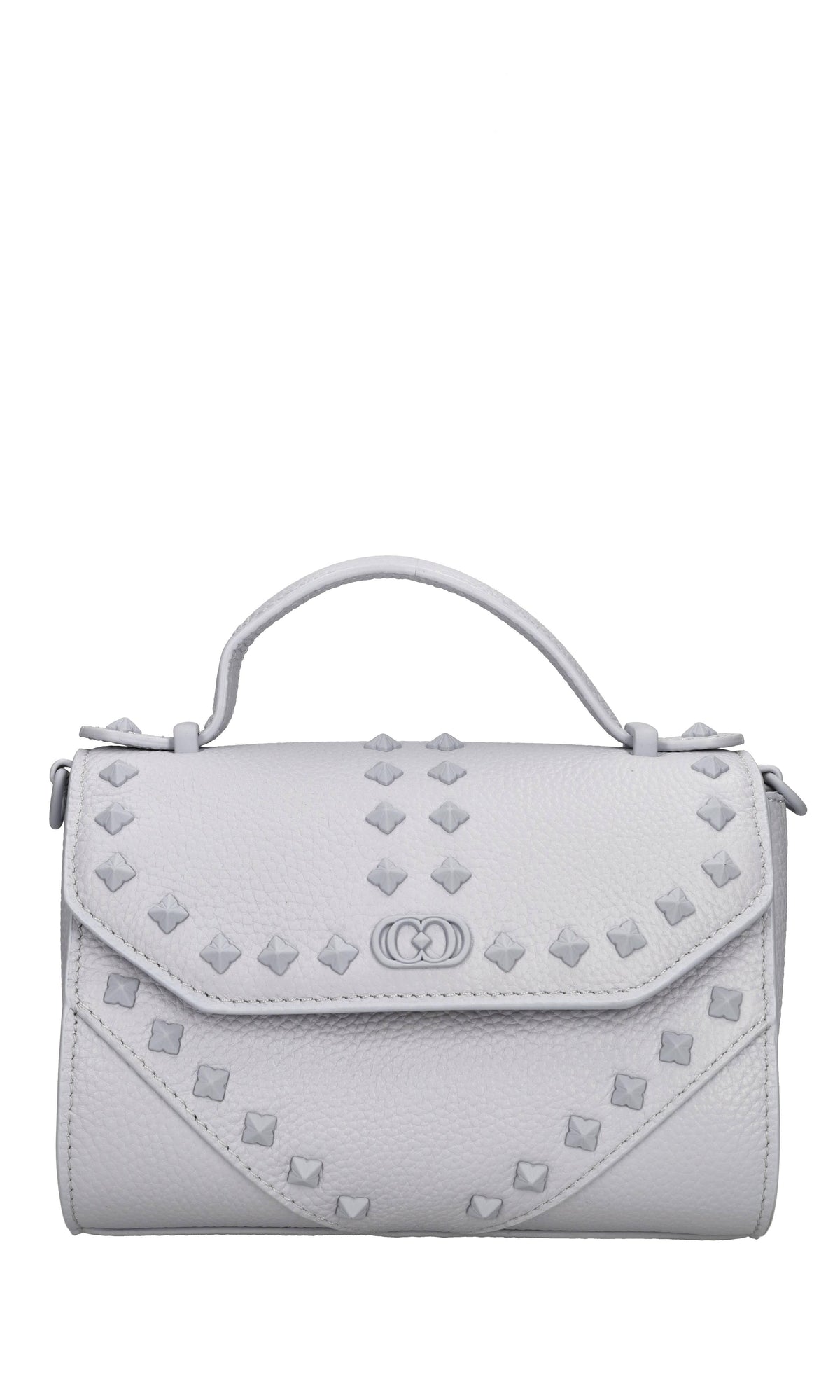 Borsa mini Frivolous in pelle e borchie 
