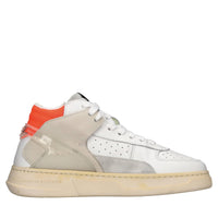 Sneakers modello HIGH COMBO in pelle e camoscio 