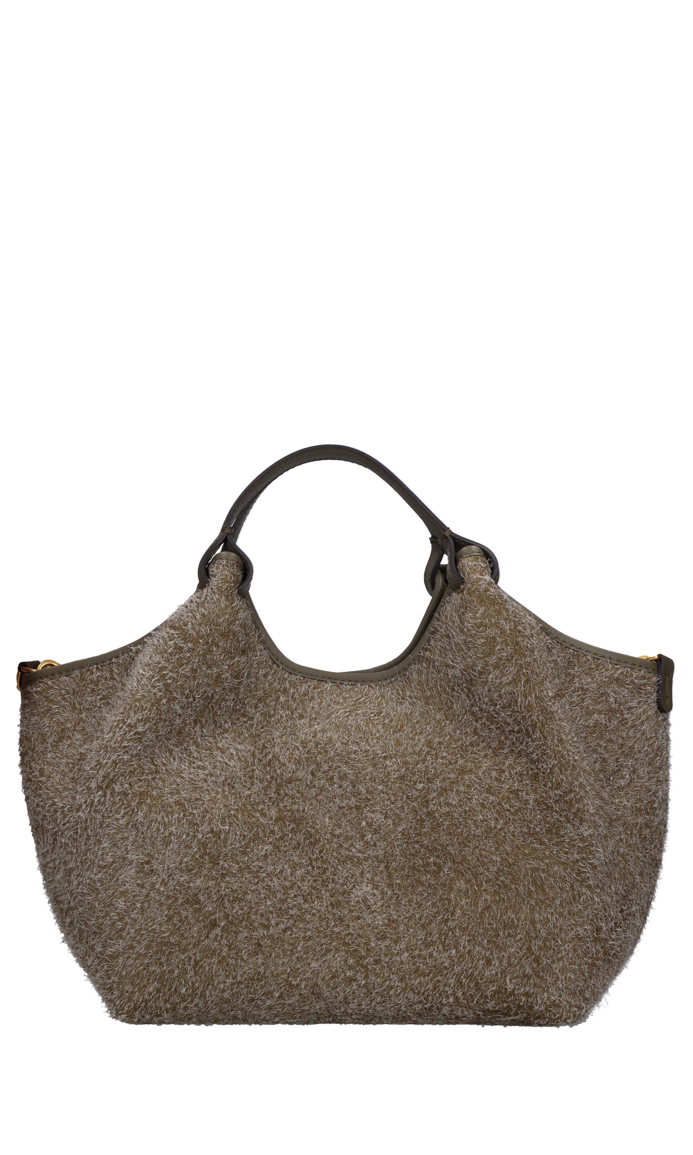 Borsa in camoscio e pelle 