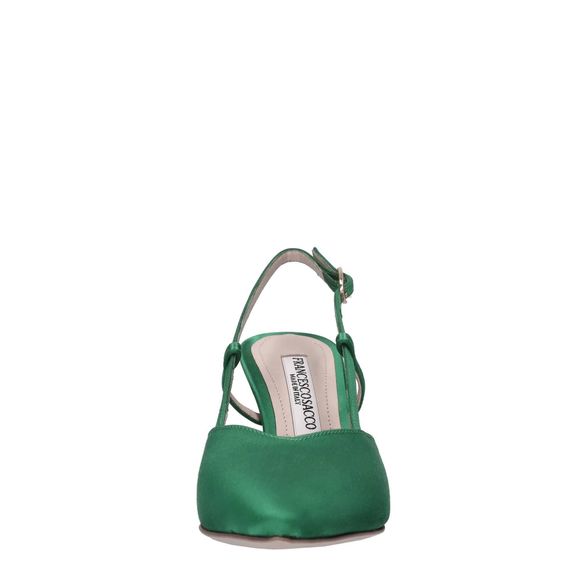 Décolleté slingback in raso 