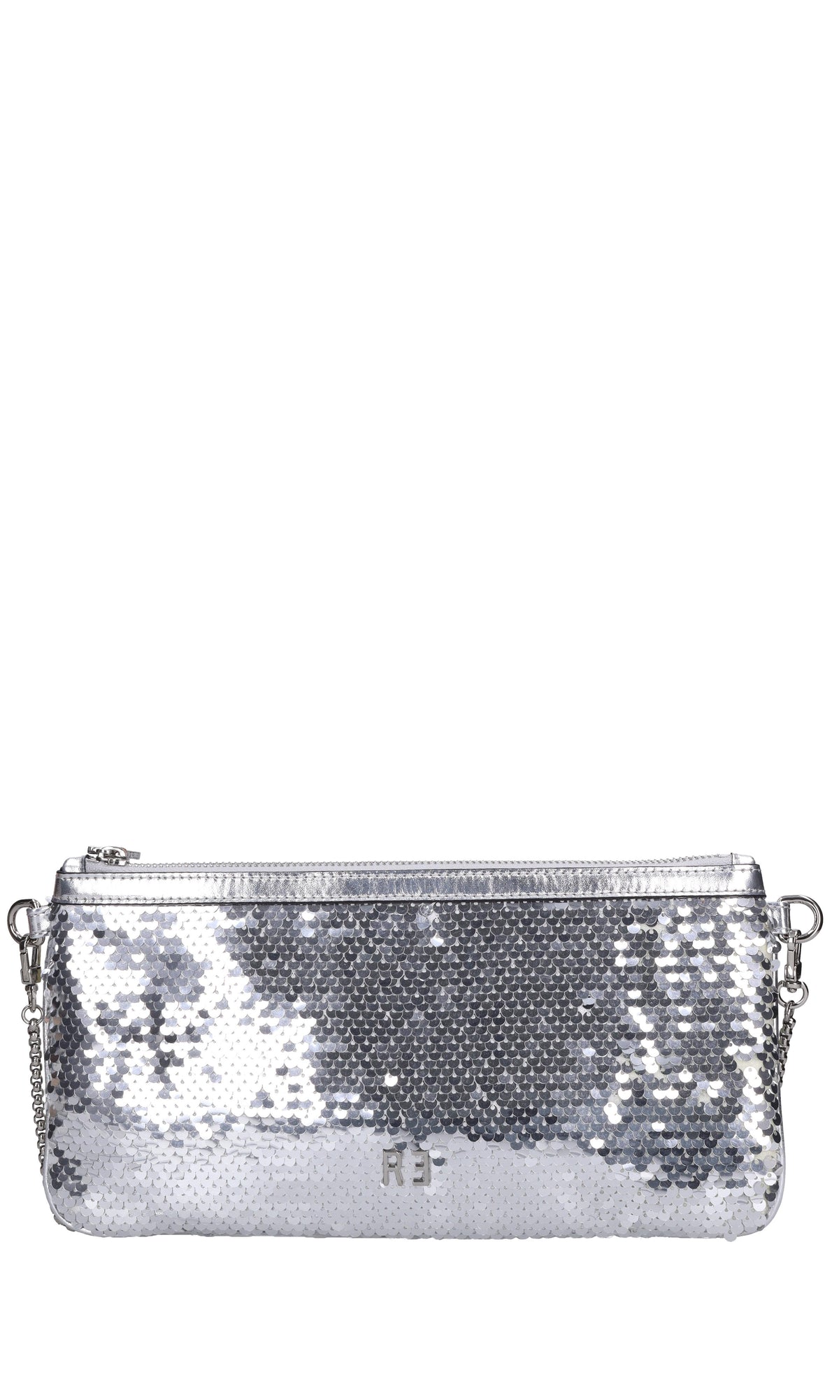 Borsa in ecopelle con pailettes 