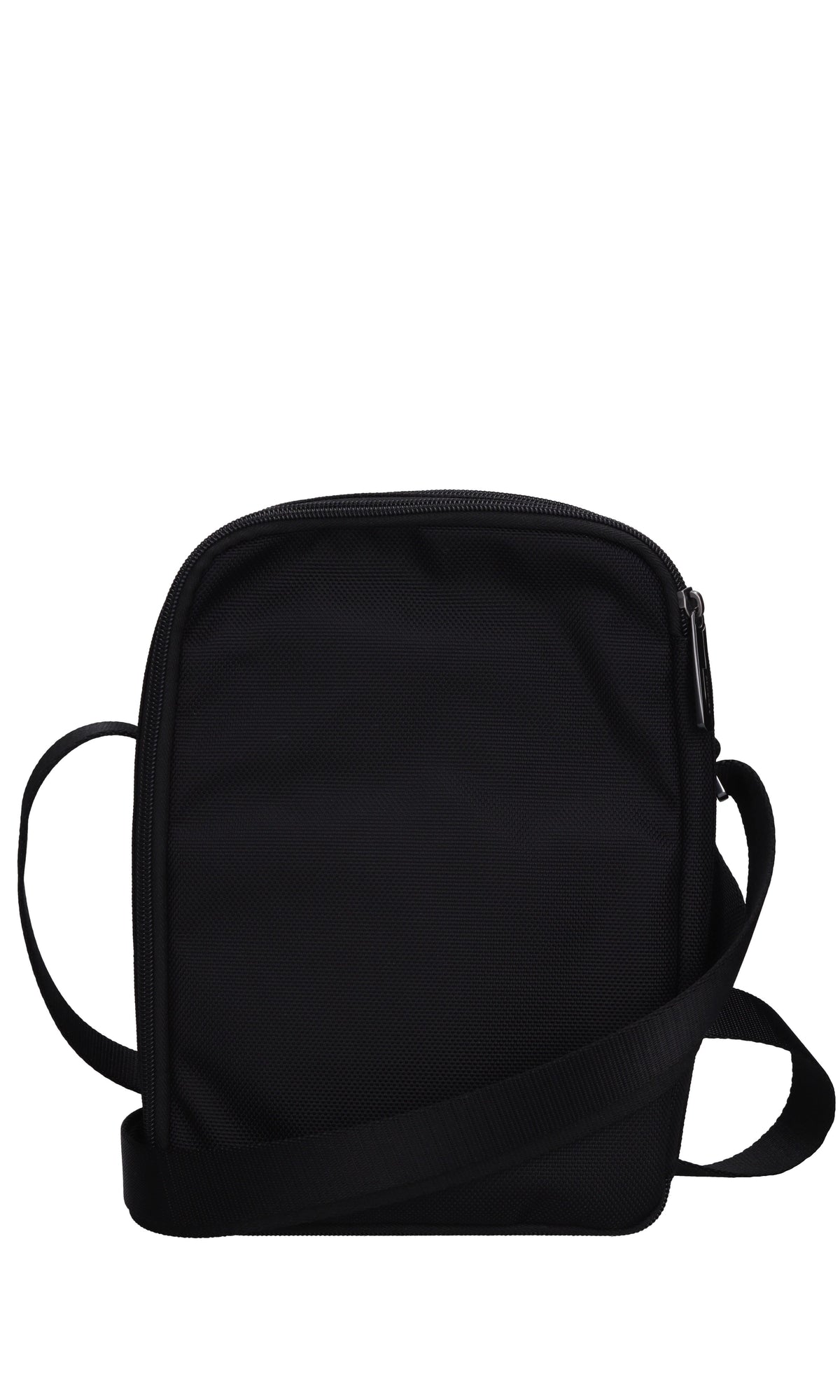 Borsa in pelle e tessuto 