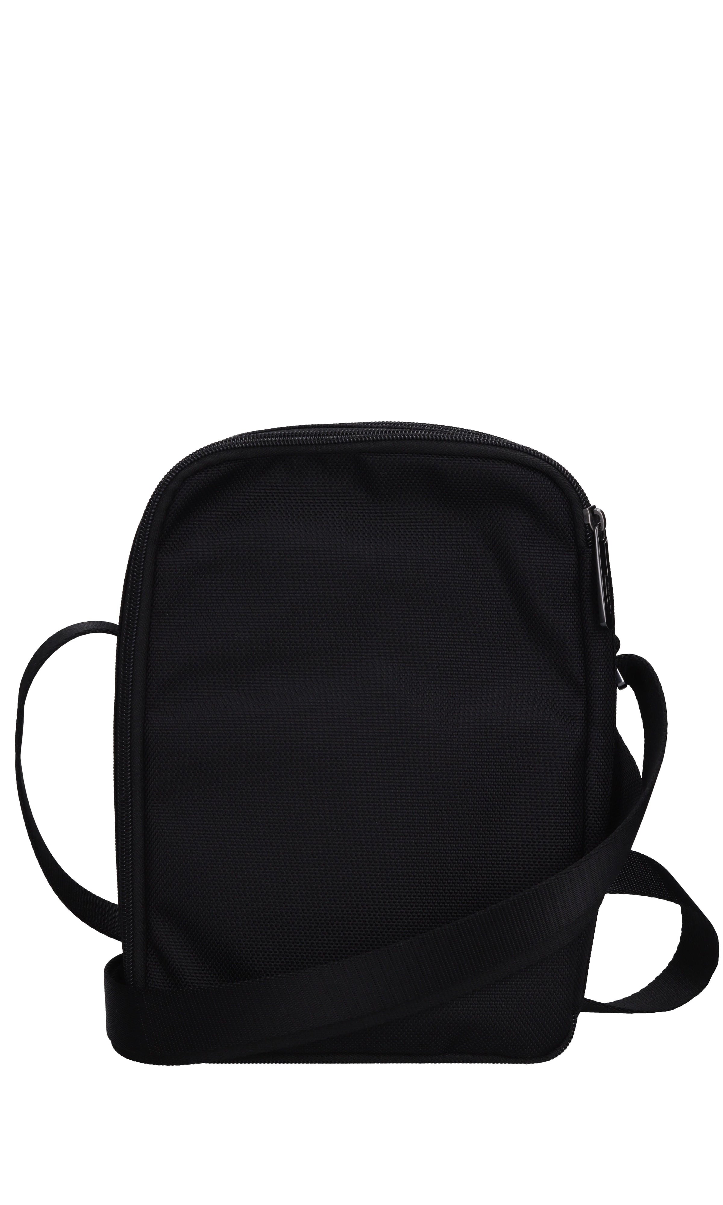 Borsa in pelle e tessuto 