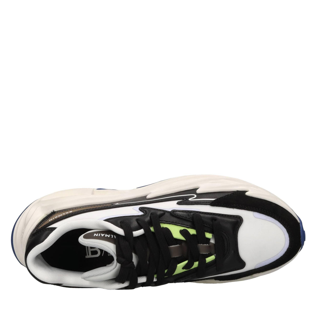 Sneakers Run Row in pelle e tessuto 