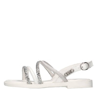 Sandali in ecopelle e strass 