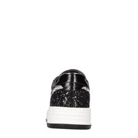 Sneakers in pelle e strass 