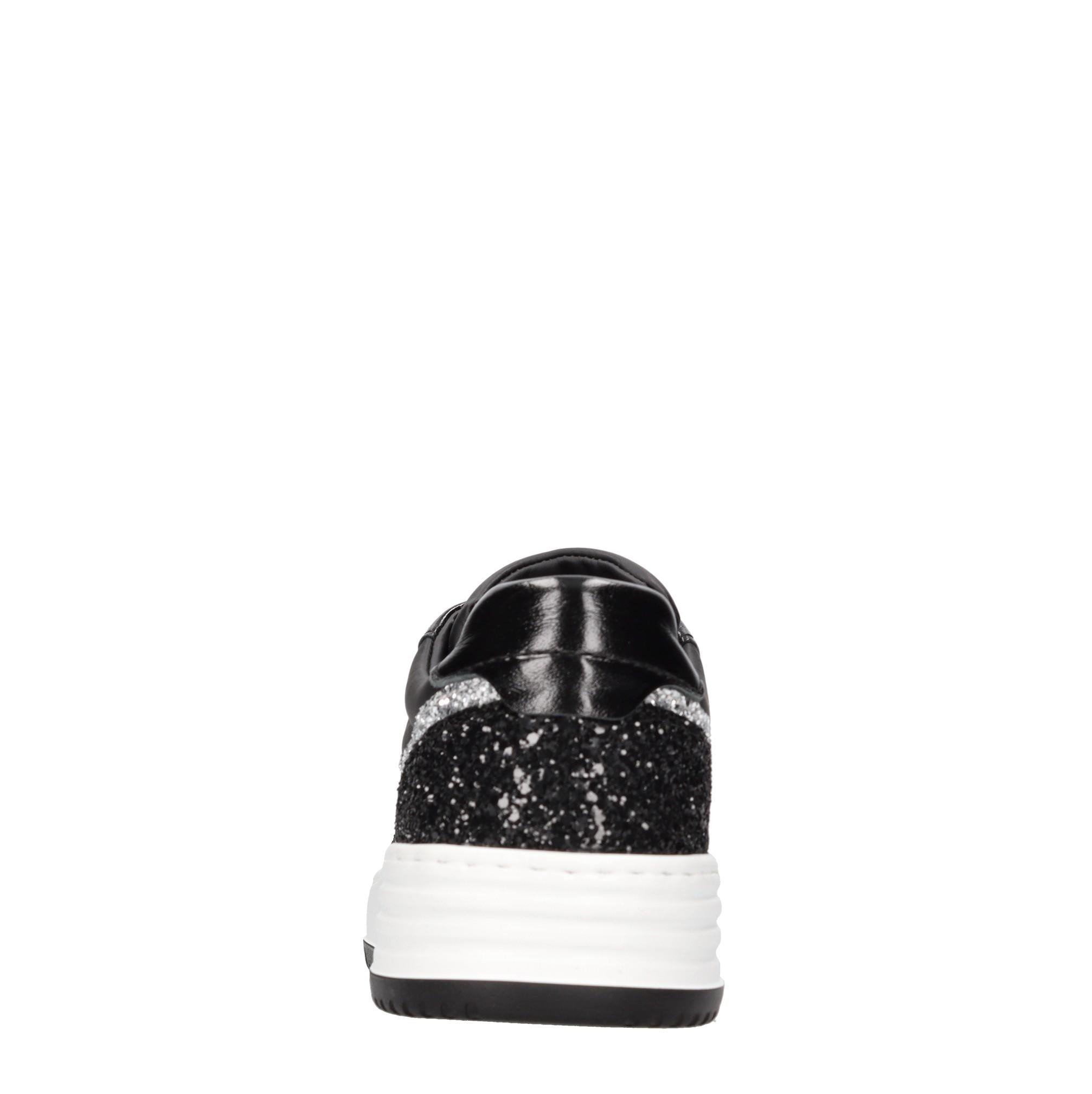 Sneakers in pelle e strass 