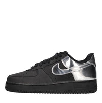 Sneakers in pelle con dettagli color argento specchiato 