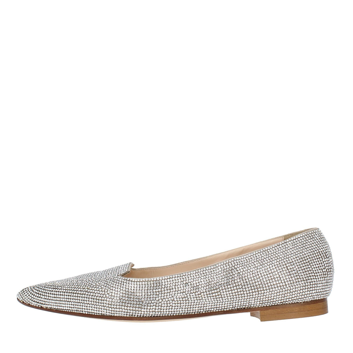 Ballerine in camoscio e microstrass 