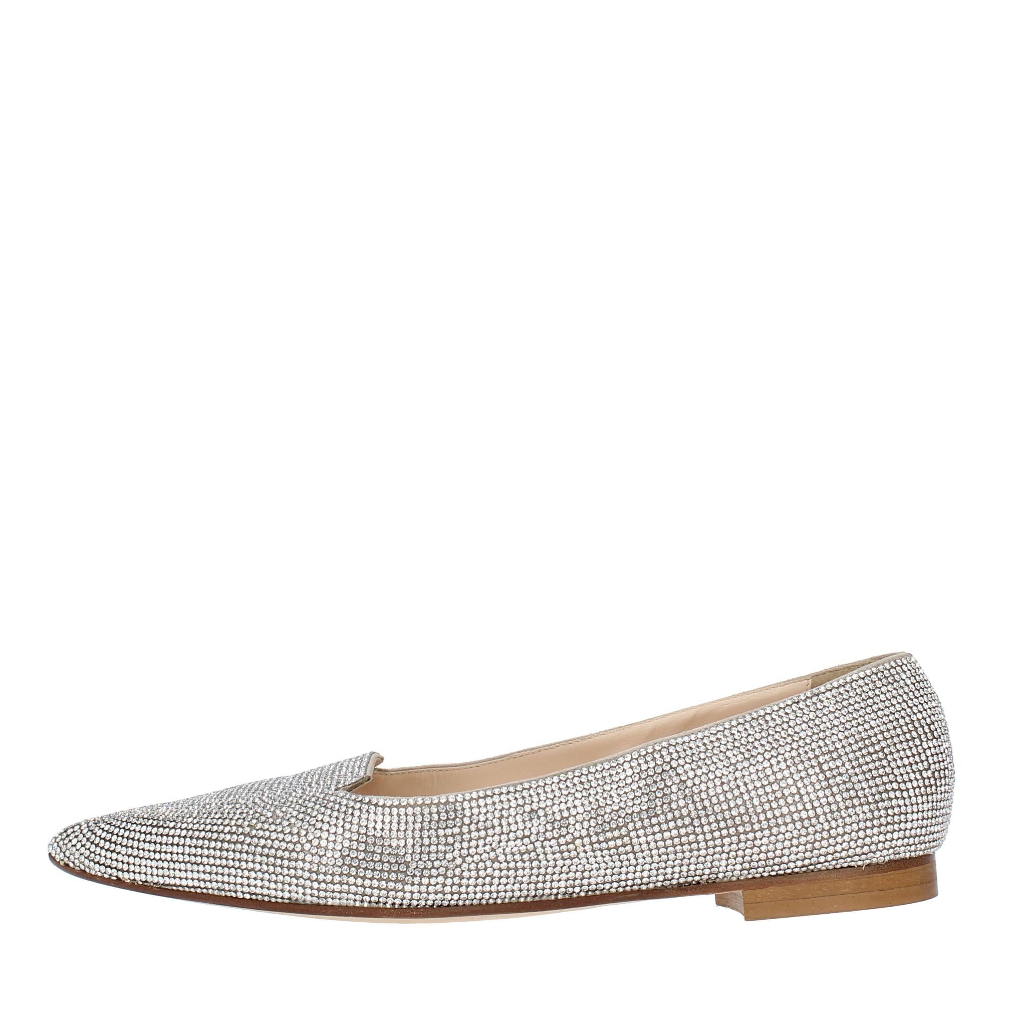 Ballerine in camoscio e microstrass 