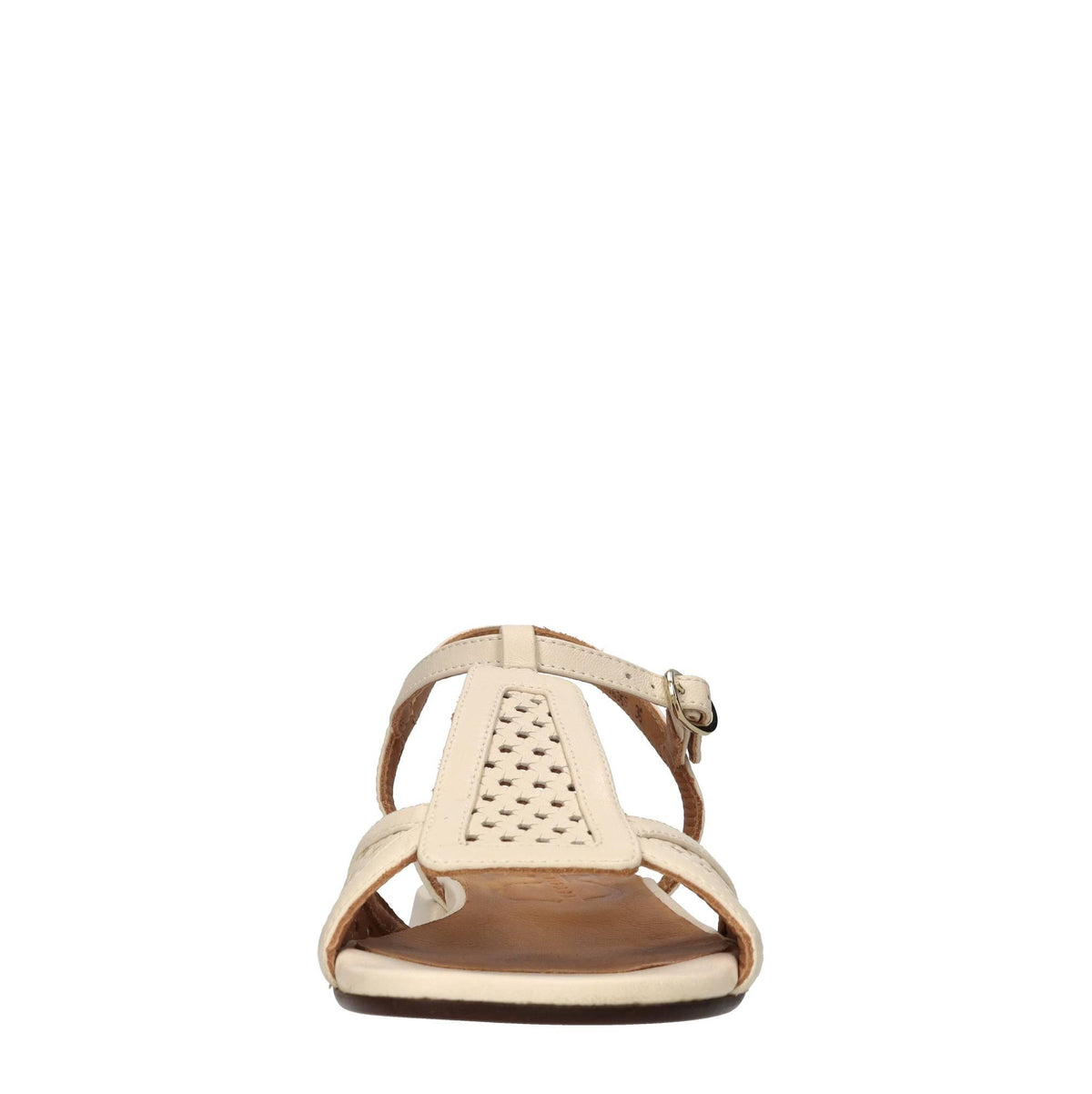 Sandali flat in pelle 