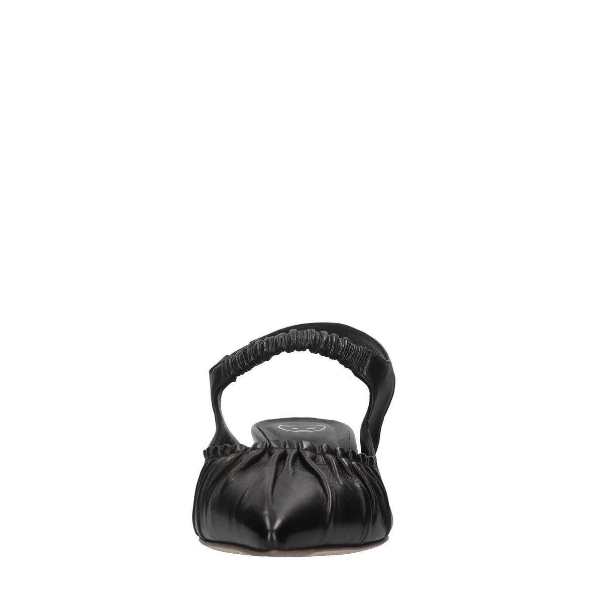 Décolleté slingback in pelle 