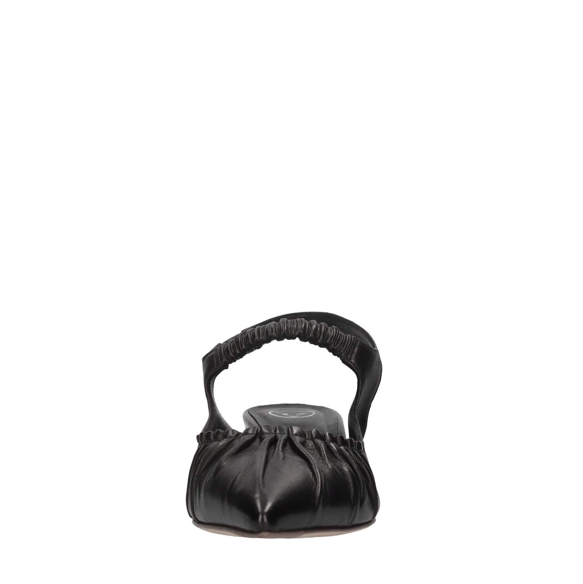 Décolleté slingback in pelle 