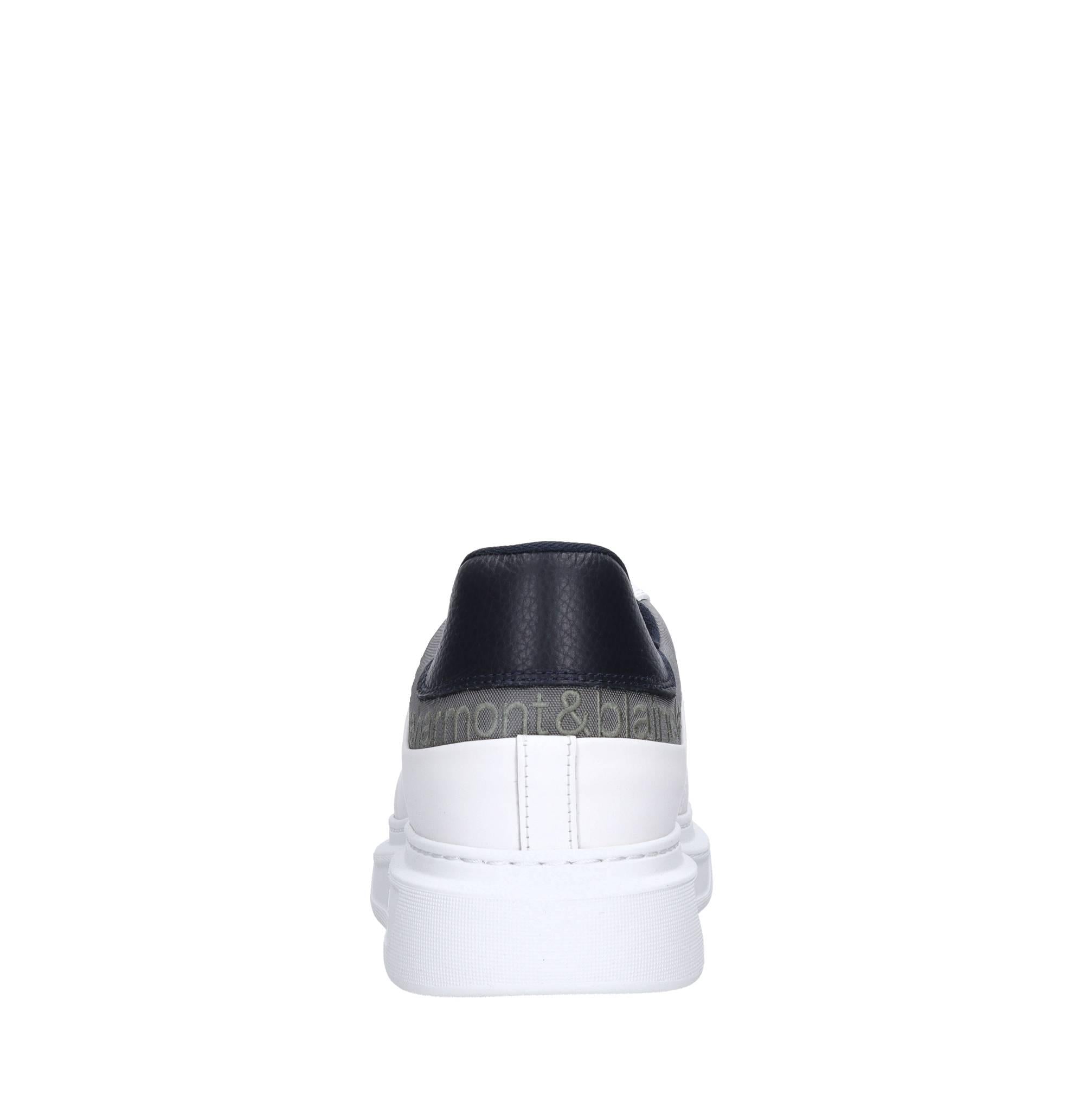Sneakers in pelle e tessuto 