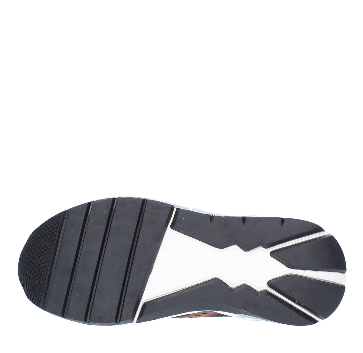 Sneakers in camoscio pelle e tessuto 