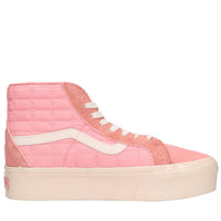 Sneakers in pelle e tessuto 