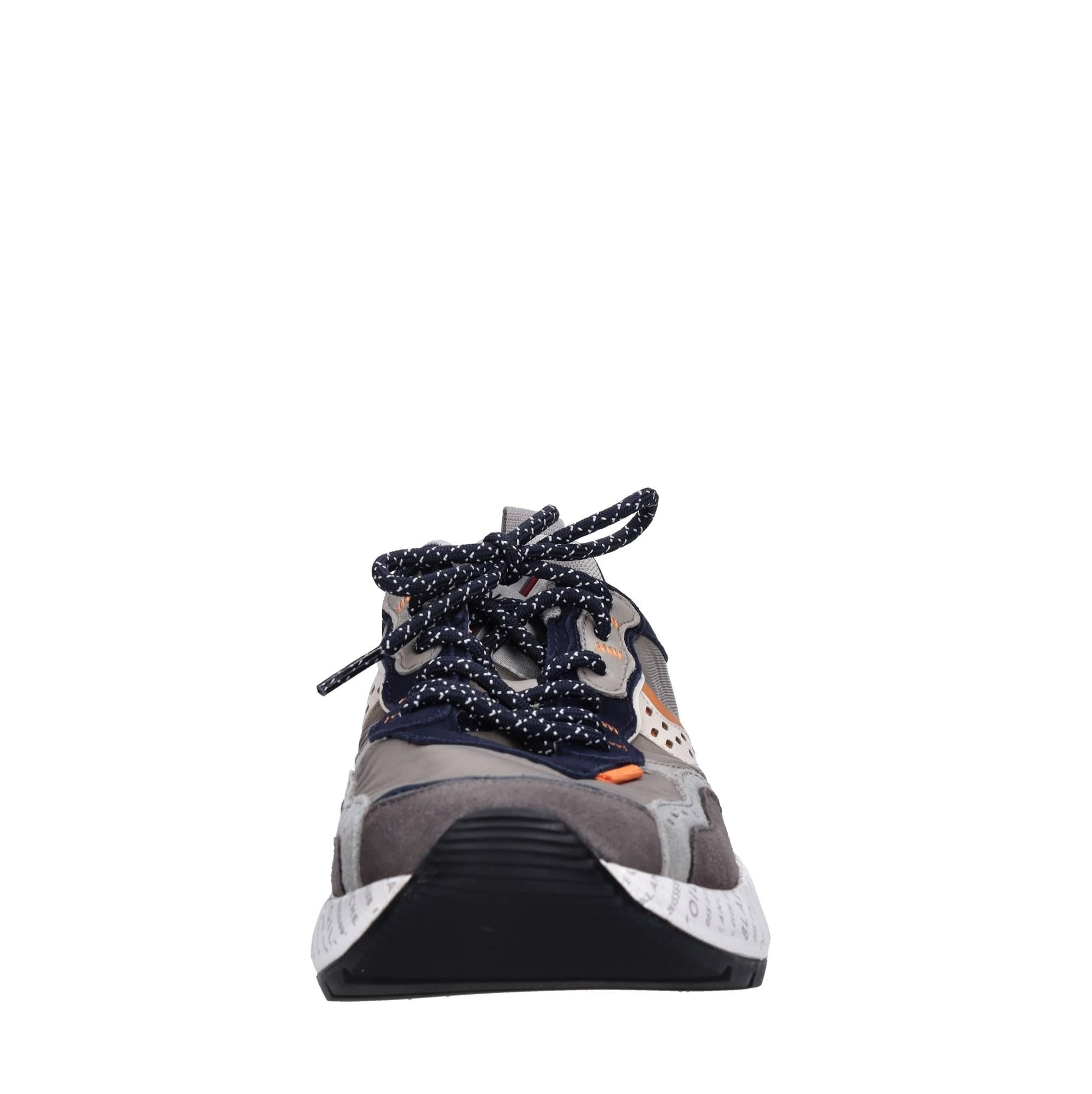 Sneakers in tessuto e camoscio 