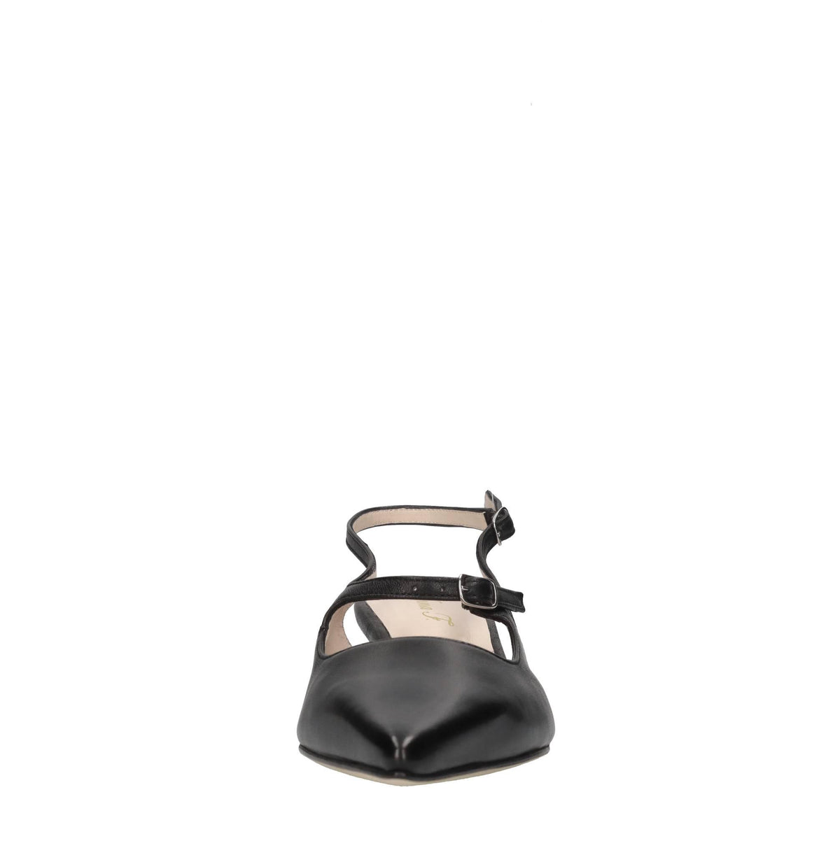Décolleté slingback in pelle 