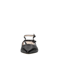 Décolleté slingback in pelle 