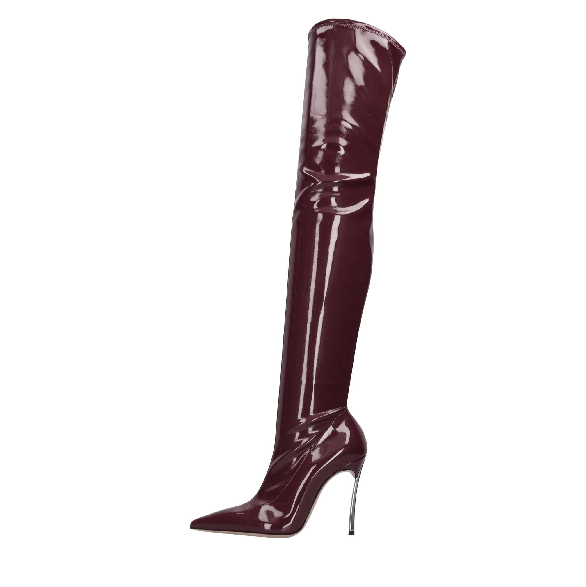 Stivali cuissard Superblade in ecopelle stretch lucida 