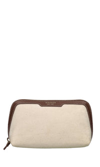 Beauty case in ecopelle e tessuto 