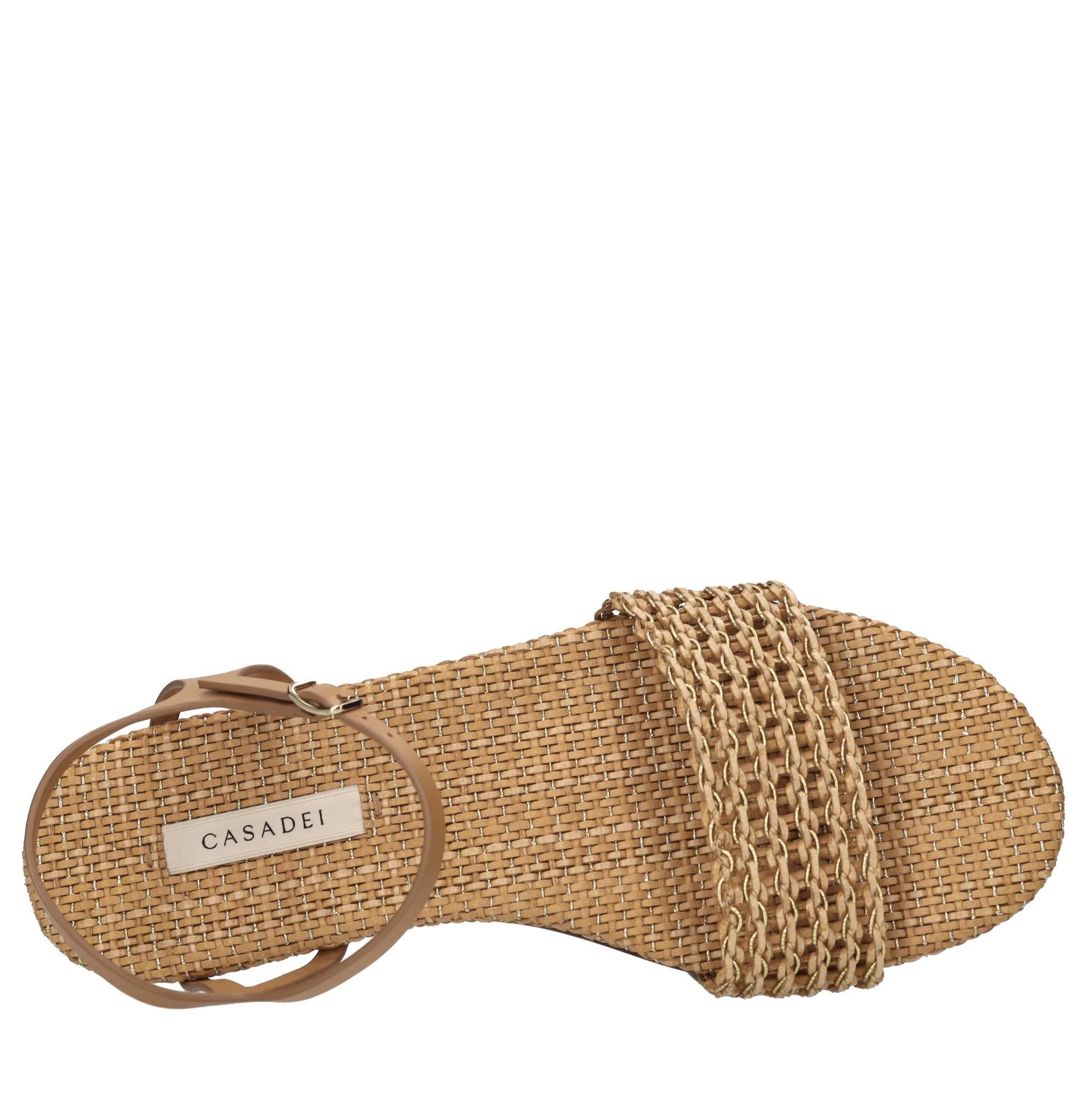 Sandali flat Goldeneye in pelle ed ecopelle 