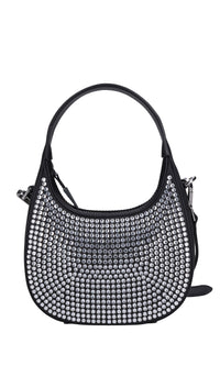 Borsa in ecopelle e strass 