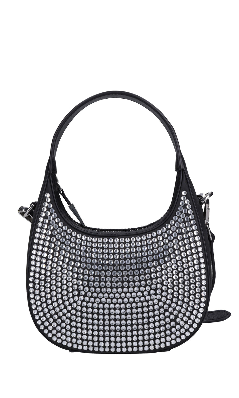 Borsa in ecopelle e strass 