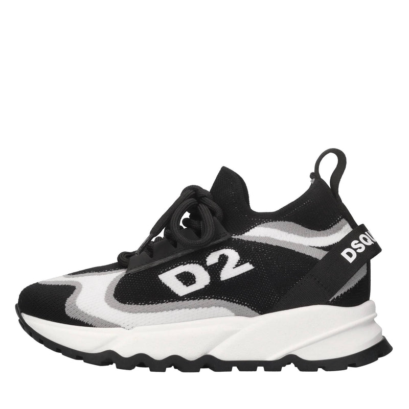 Sneakers in tessuto ed ecopelle 