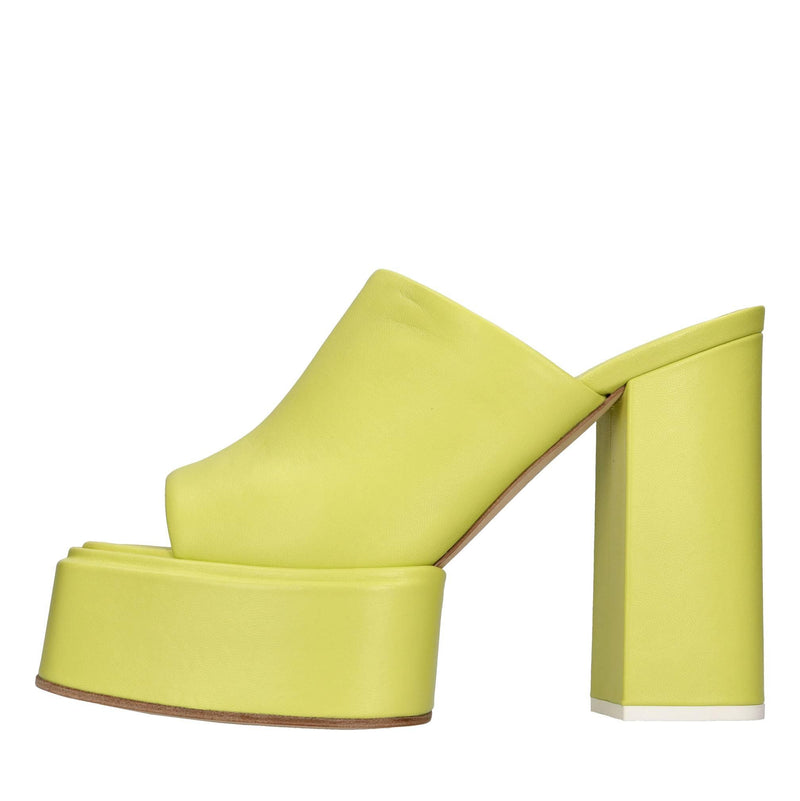 Mules in pelle 