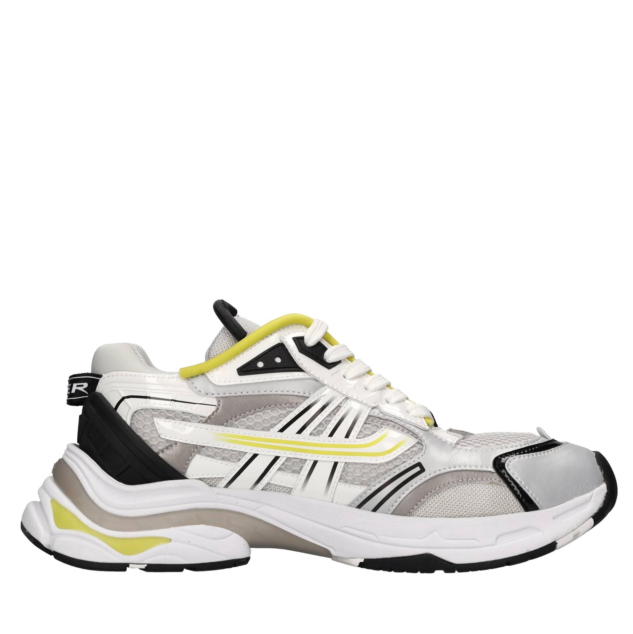 Sneakers in ecopelle e tessuto 