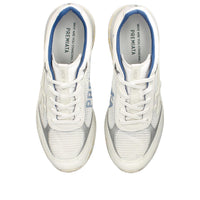 Sneakers in camoscio ecopelle e tessuto 