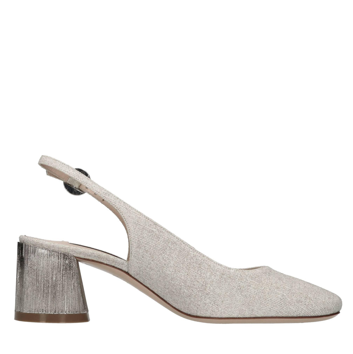 Décolleté slingback Bellagio in tessuto 