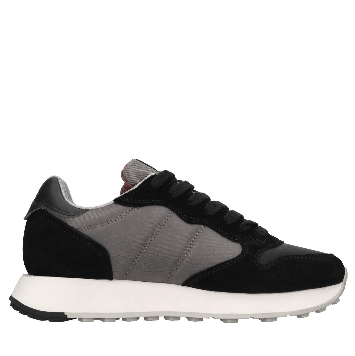 Sneakers Jaki Bicolor in camoscio, tessuto ed ecopelle 