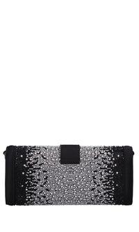 Borsa Night Edition in raso e strass 