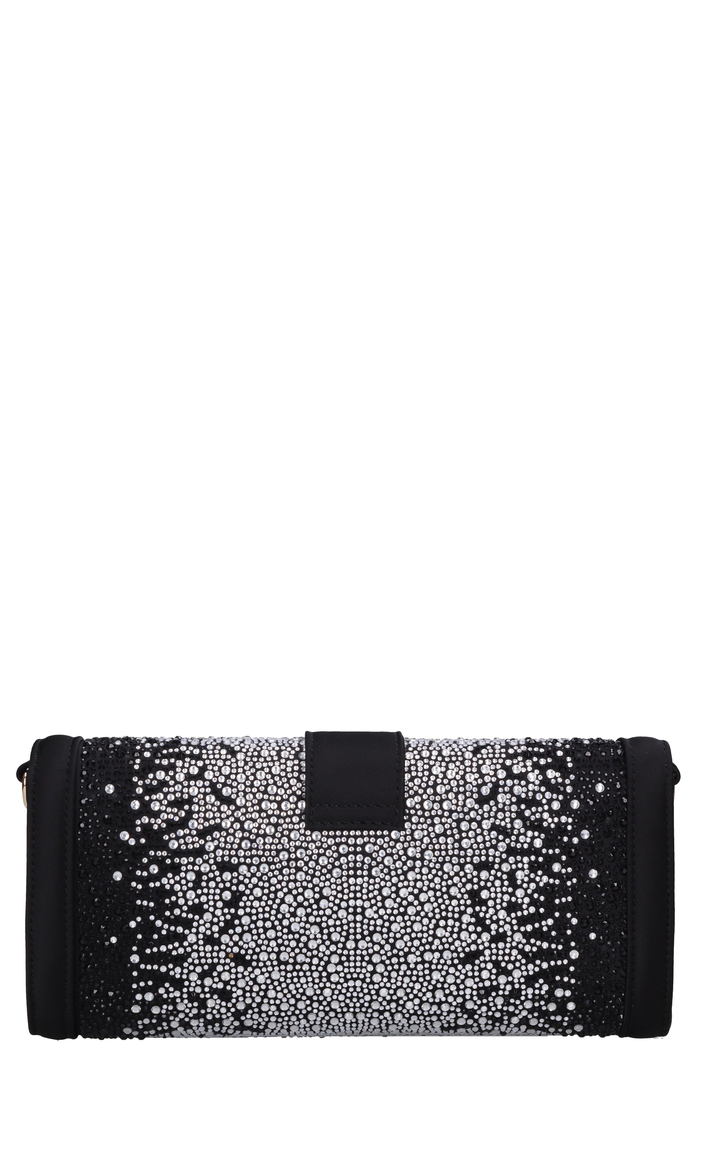 Borsa Night Edition in raso e strass 