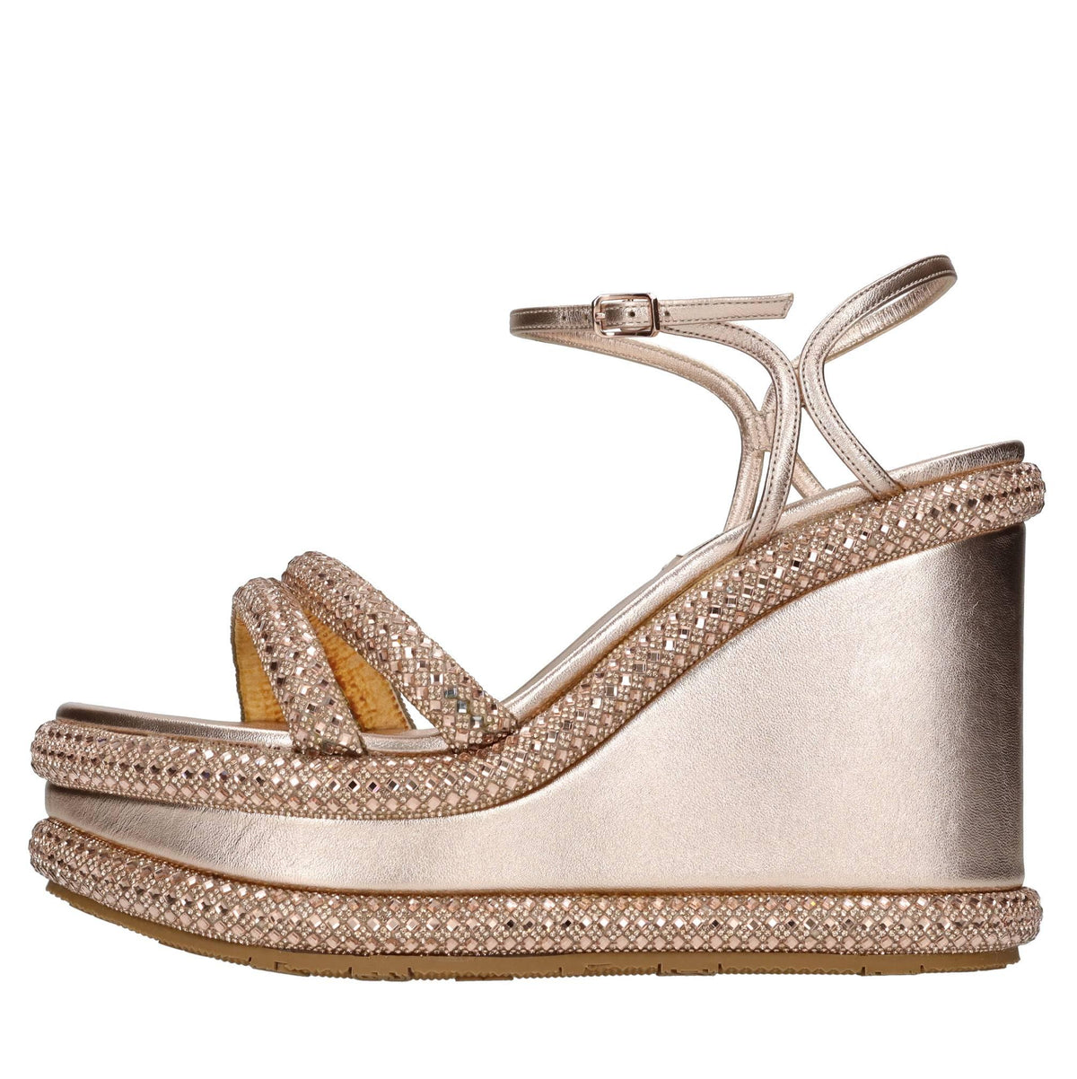 Zeppe Stratosphere in pelle e strass 